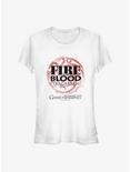 Game Of Thrones Targaryen Fire And Blood Girls T-Shirt, WHITE, hi-res