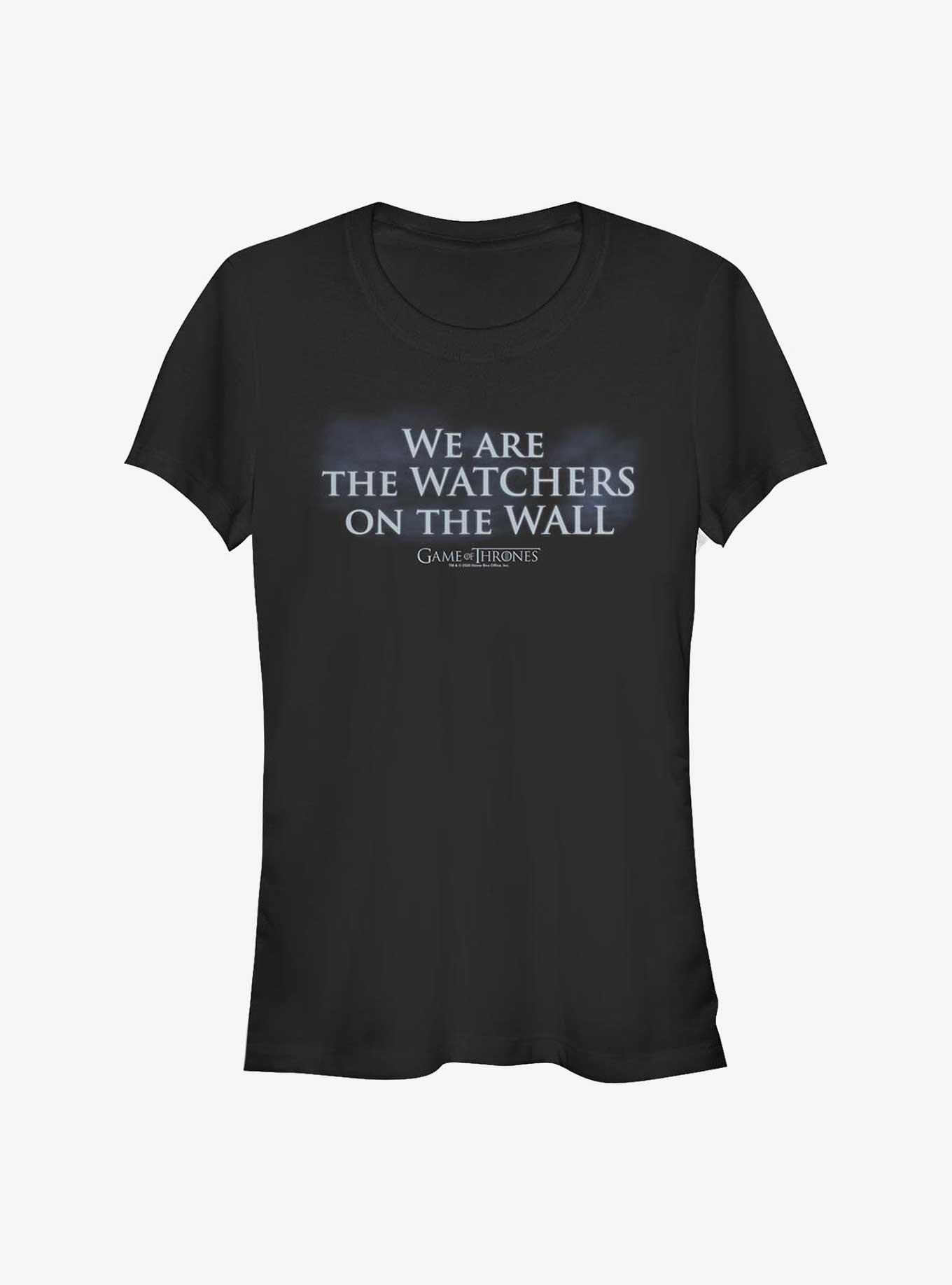 Game Of Thrones Wall Watchers Girls T-Shirt, BLACK, hi-res
