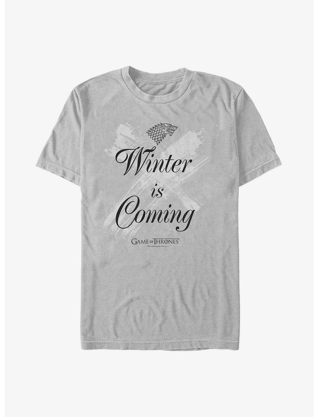 Game Of Thrones House Stark Winter Is Coming T-Shirt, SILVER, hi-res