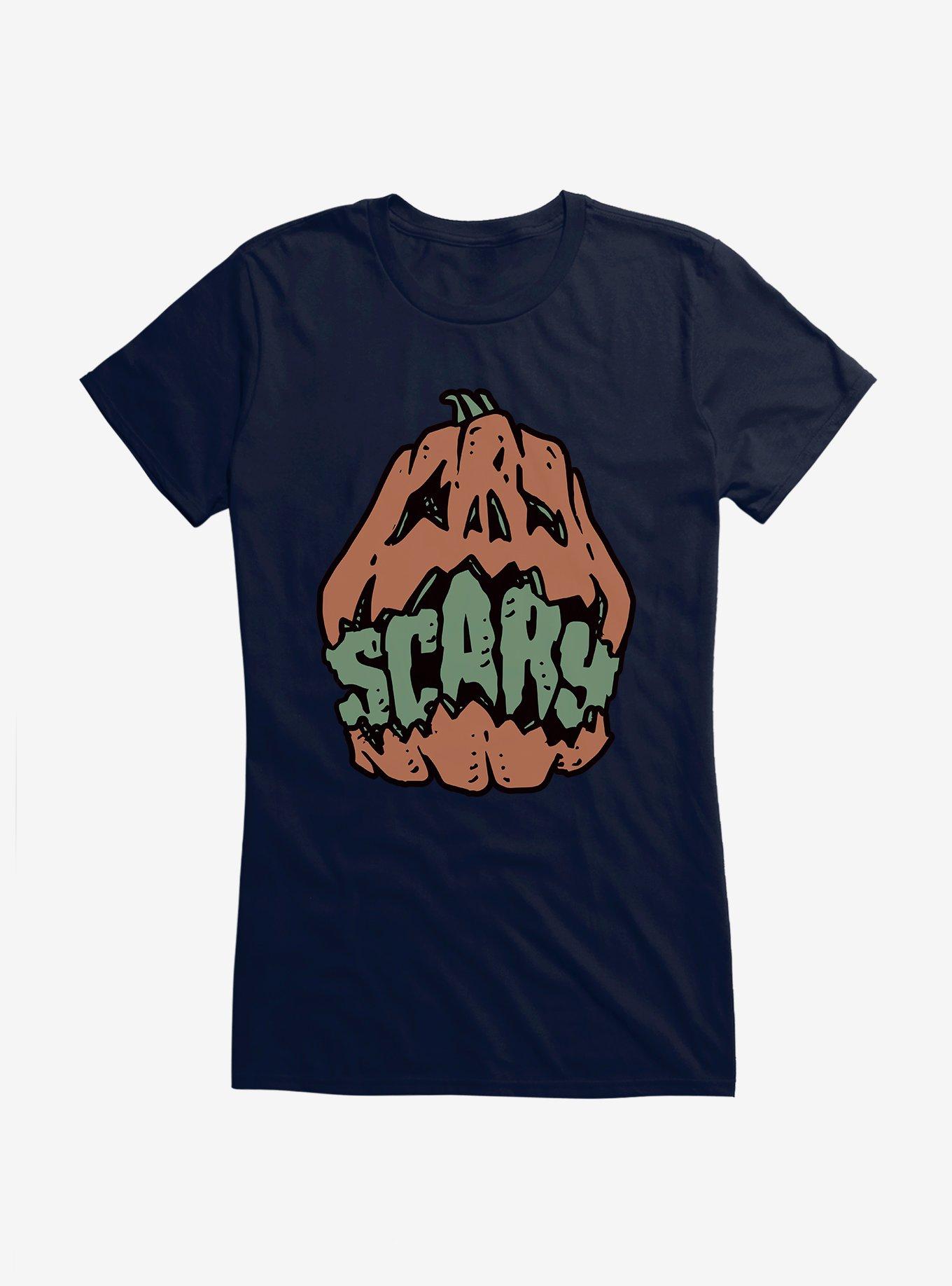 Scary Jack O Lantern Girls T-Shirt, , hi-res
