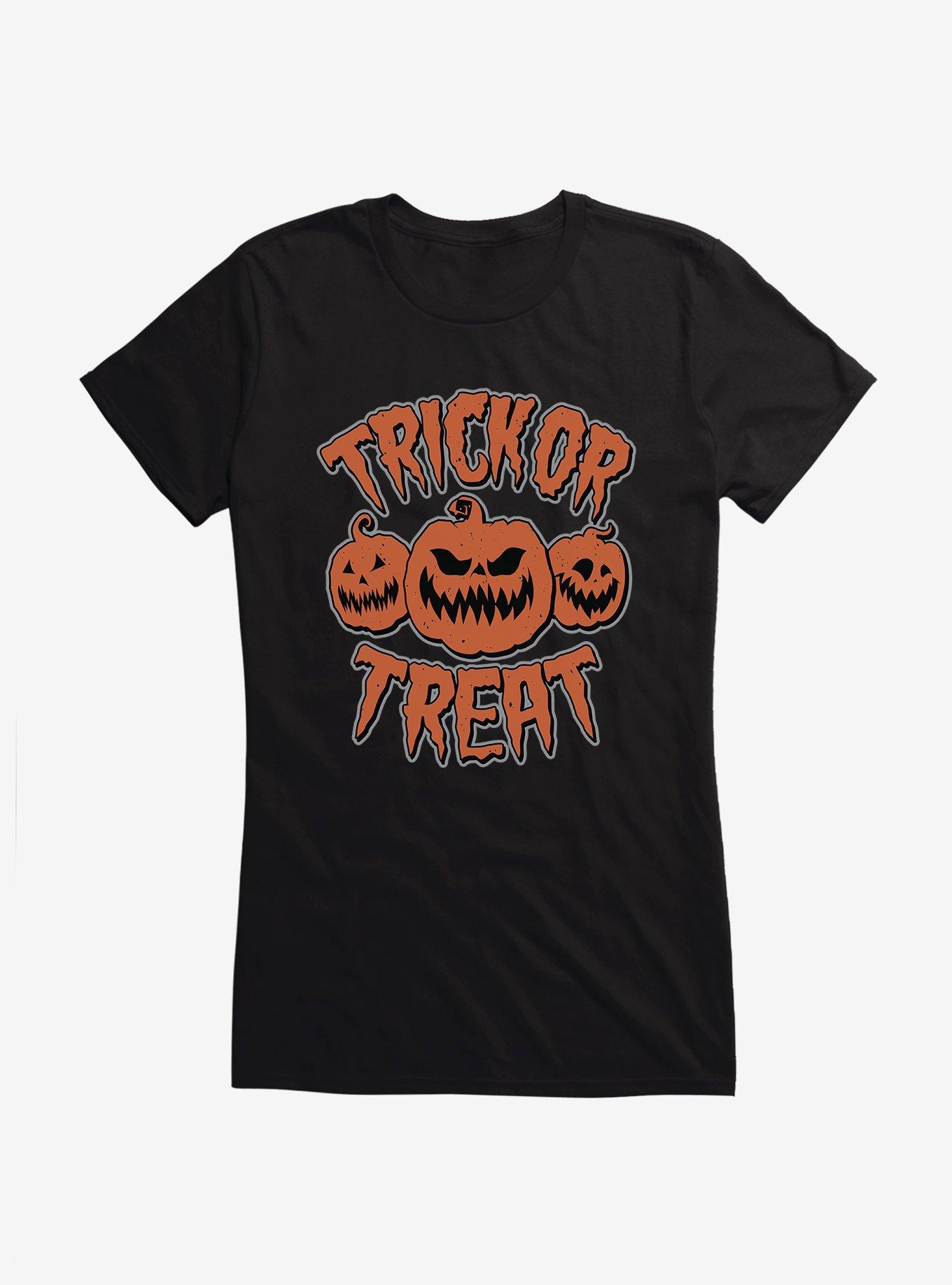 Trick Or Treat Jack O Lanterns Girls T-Shirt