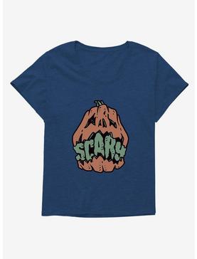 Scary Jack O Lantern Girls T-Shirt Plus Size, , hi-res