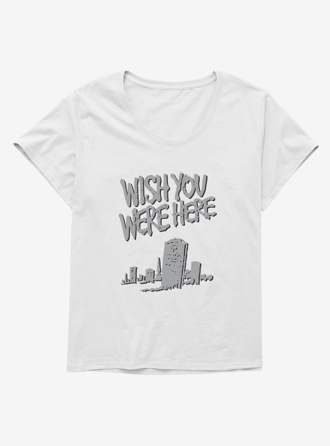 Wish You Were Here Tombstone Girls T-Shirt Plus Size, , hi-res