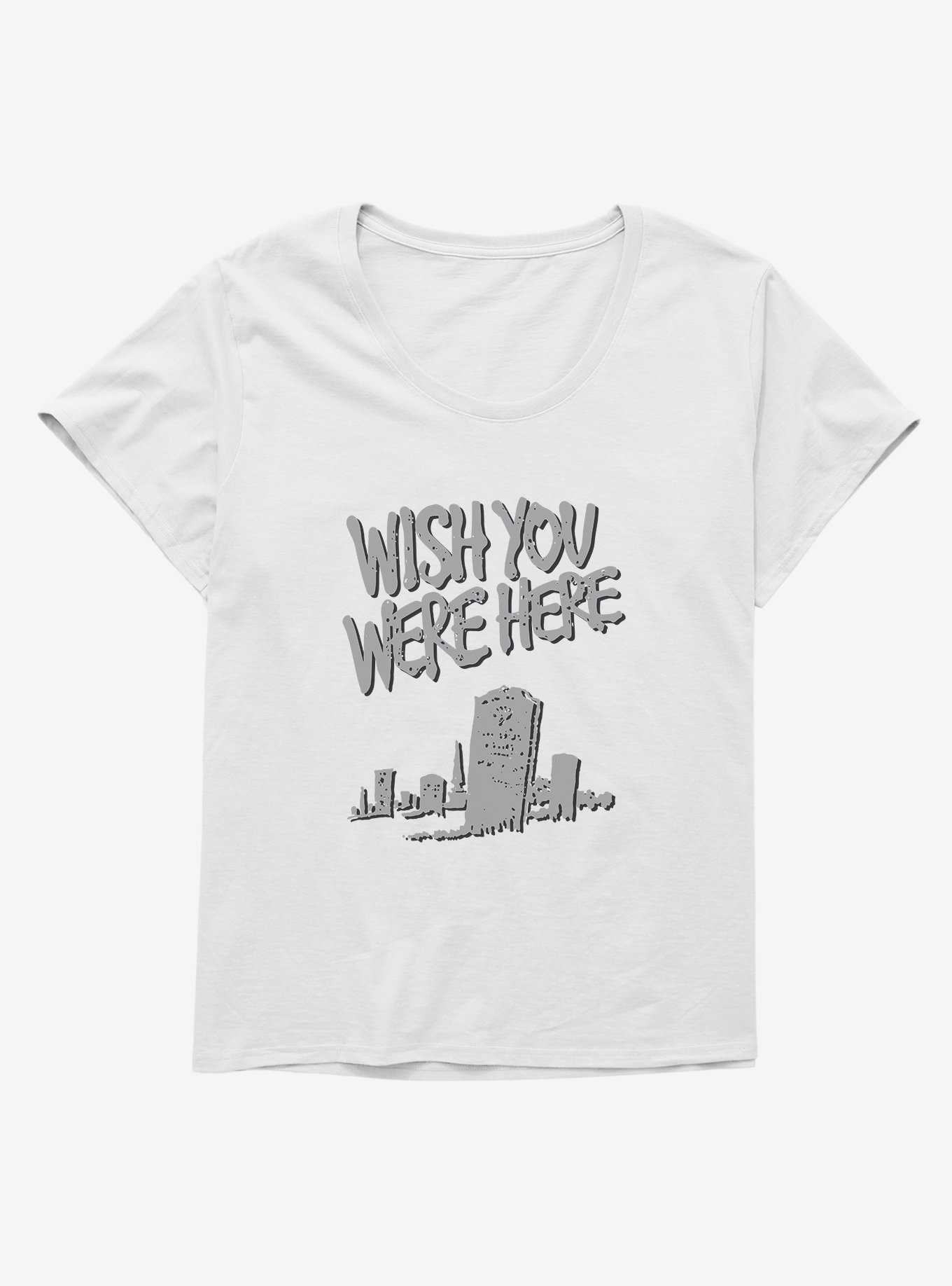 Wish You Were Here Tombstone Girls T-Shirt Plus Size, , hi-res