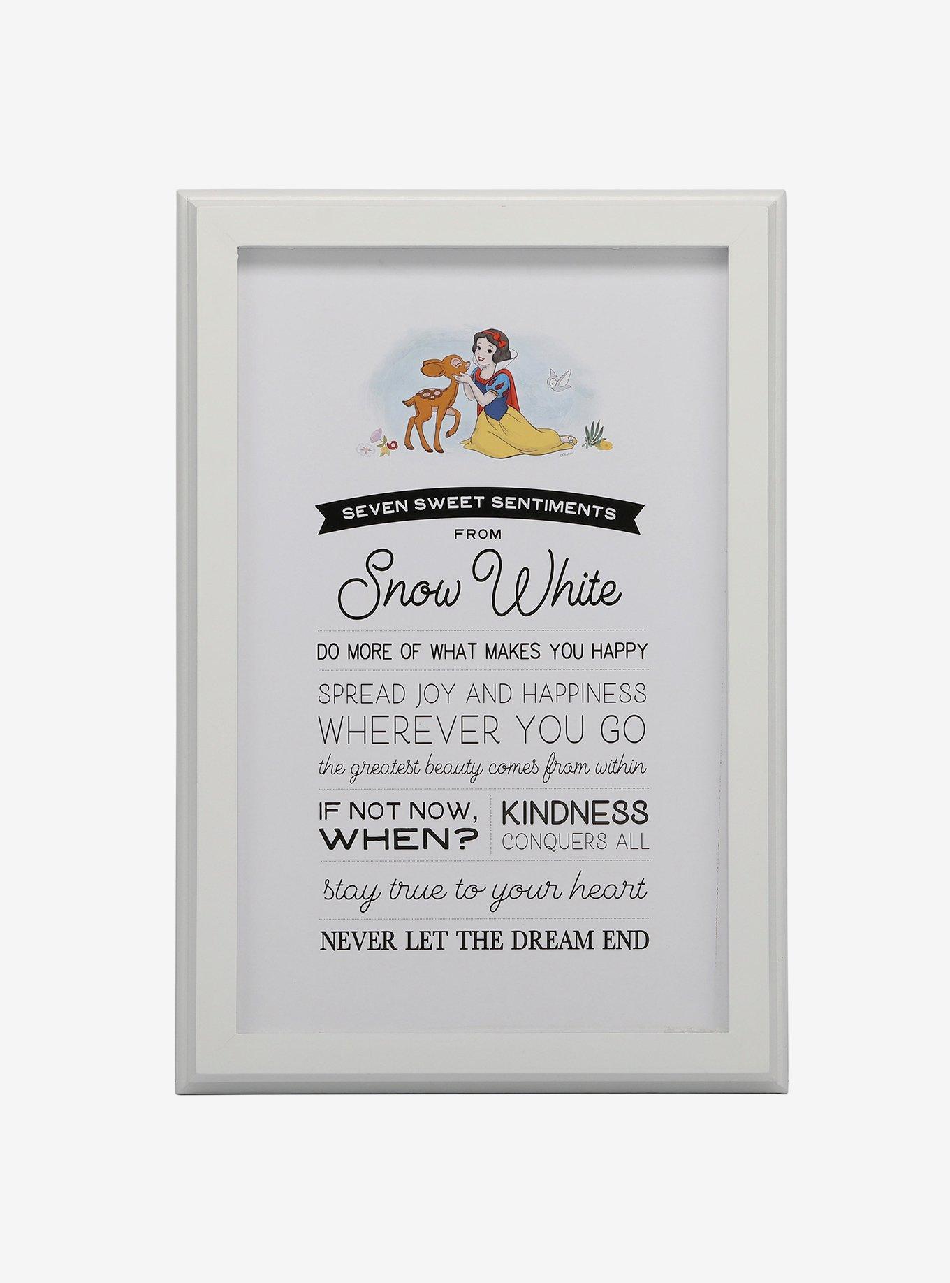 Disney Snow White Lessons Framed Wood D&eacute;cor, , hi-res