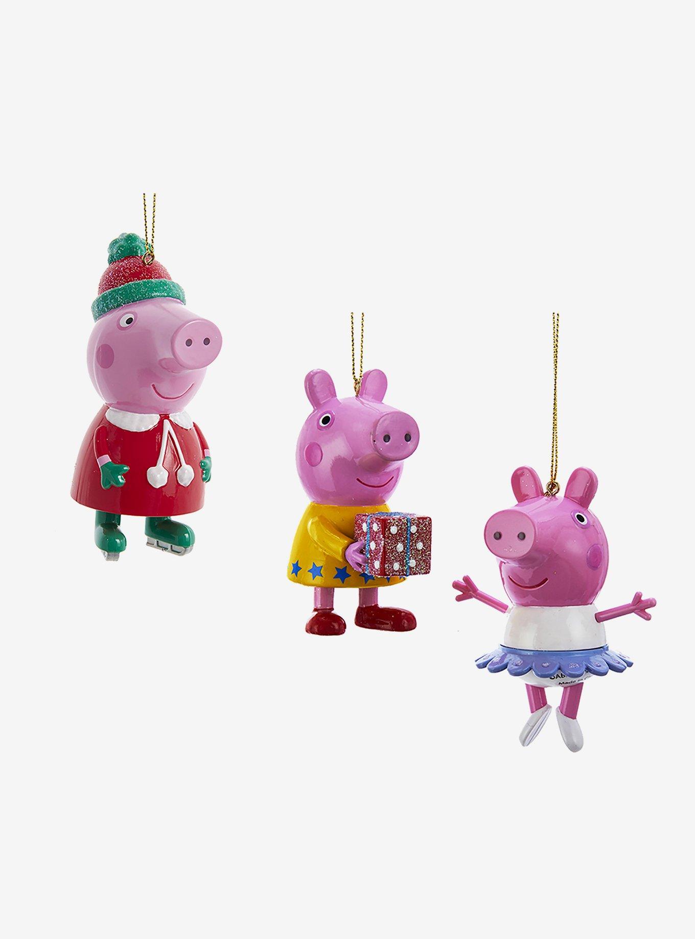 Peppa Pig Blow Mold Ornaments 3 Pc Set, , hi-res