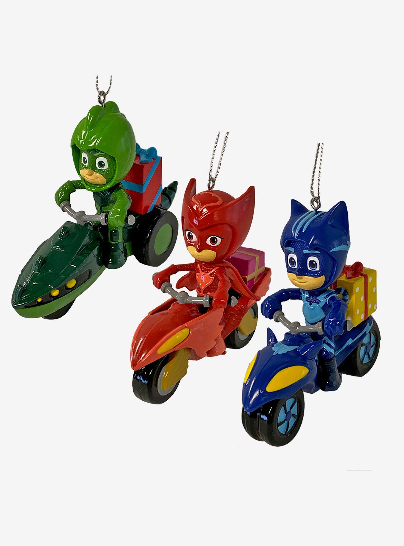 Pj Masks With Vehicle Ornament 3 Pc Set, , hi-res