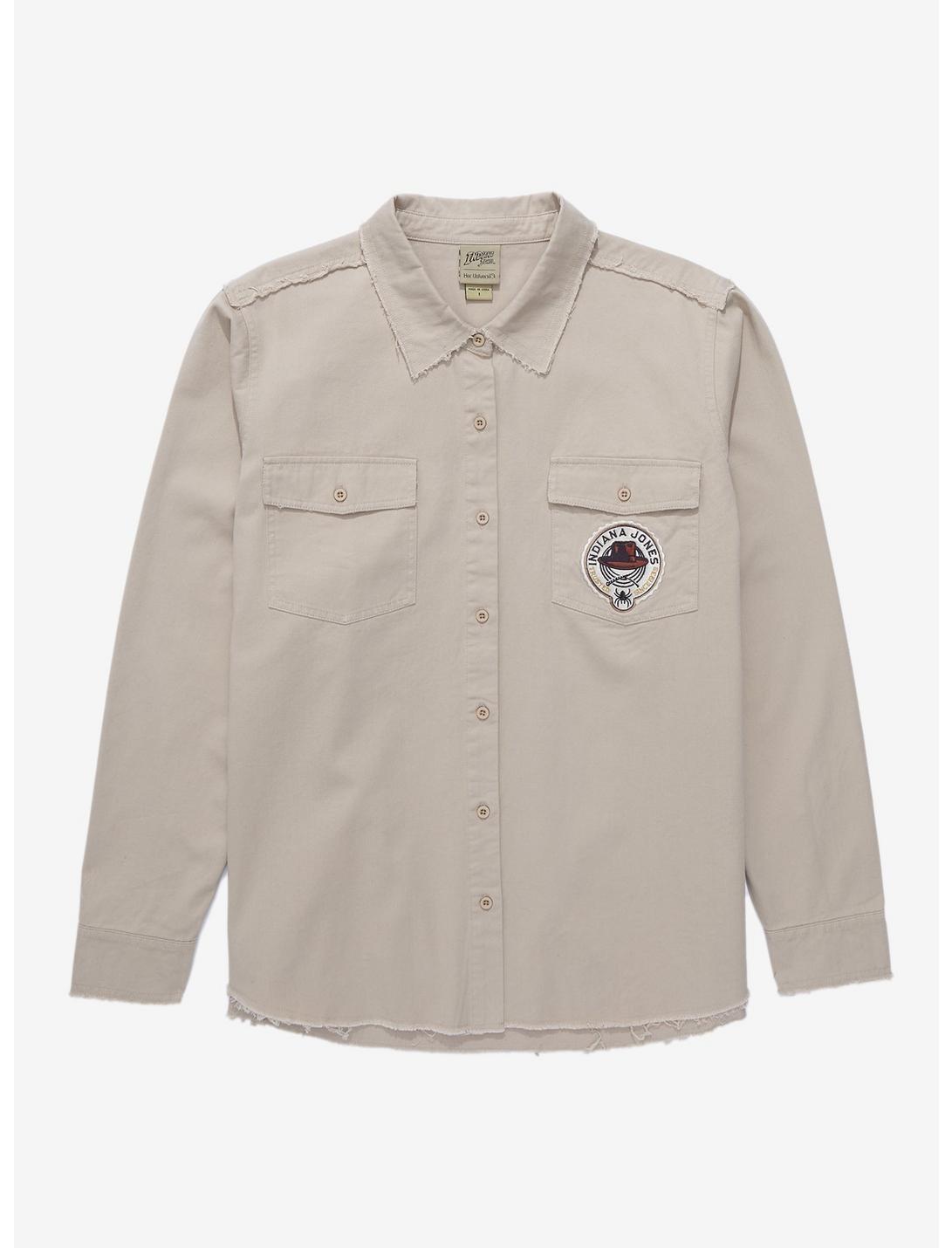 Our Universe Indiana Jones Patch Utility Overshirt Plus Size, MULTI, hi-res