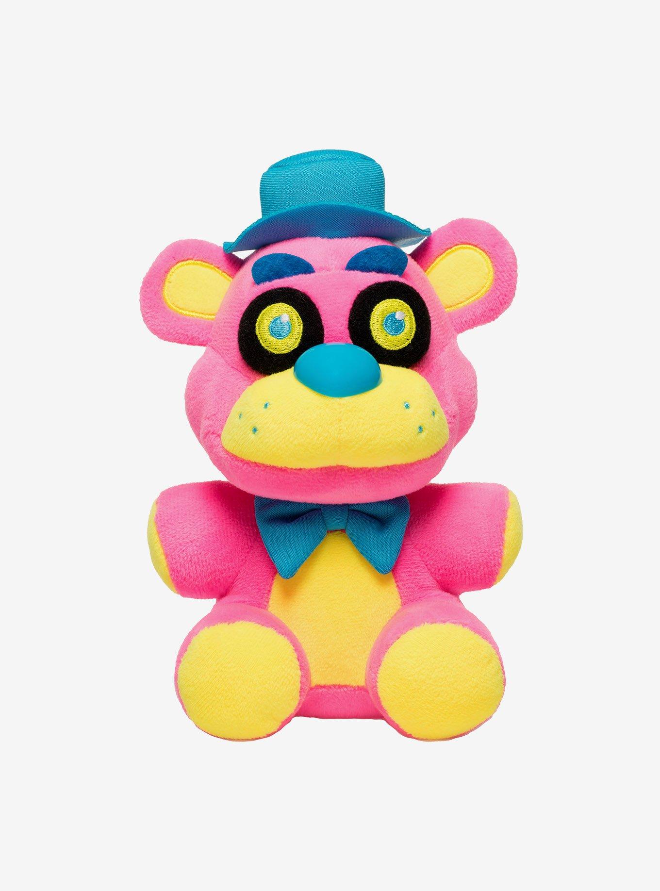 Funko Plushies Five Nights at Freddy's Blacklight Series Collectible Plush  (One Random) Neon Plushies and 2 My Outlet Mall Stickers 