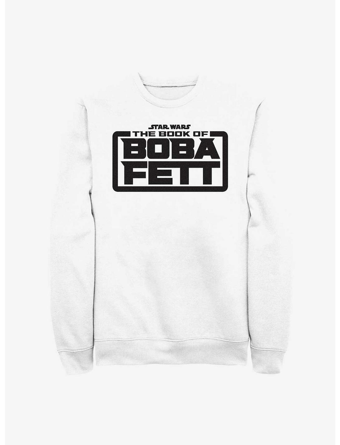 Star Wars The Book Of Boba Fett Basic Logo Sweatshirt, WHITE, hi-res