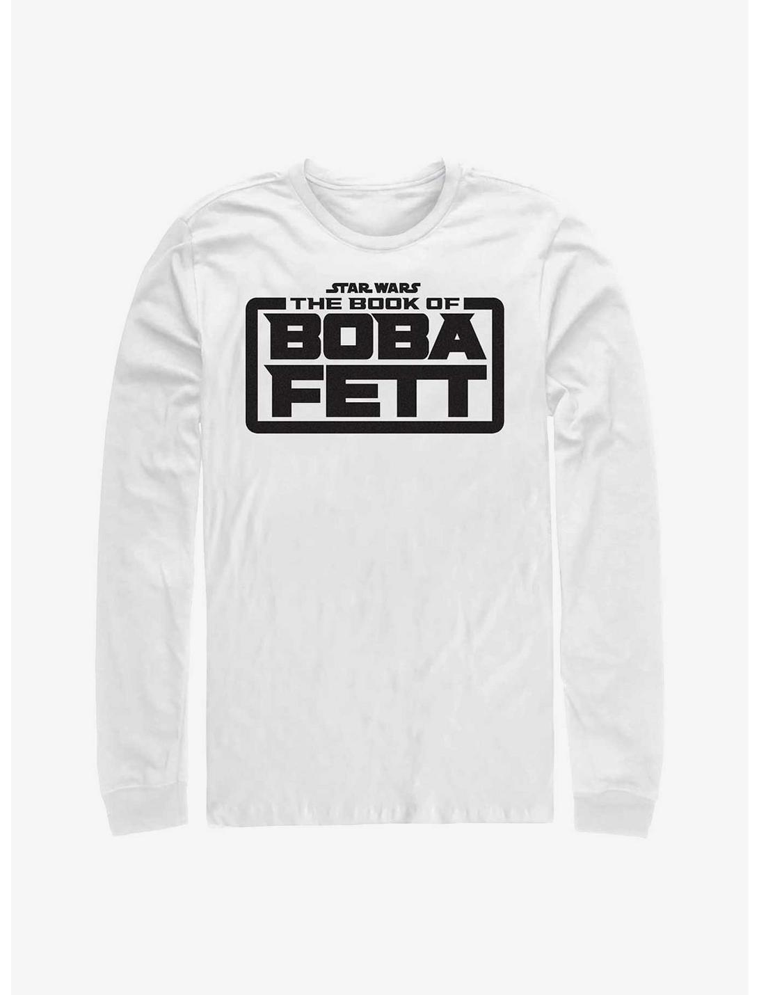 Star Wars The Book Of Boba Fett Basic Logo Long-Sleeve T-Shirt, WHITE, hi-res