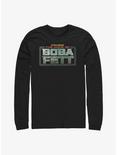 Star Wars The Book Of Boba Fett Main Logo Colors Long-Sleeve T-Shirt, BLACK, hi-res