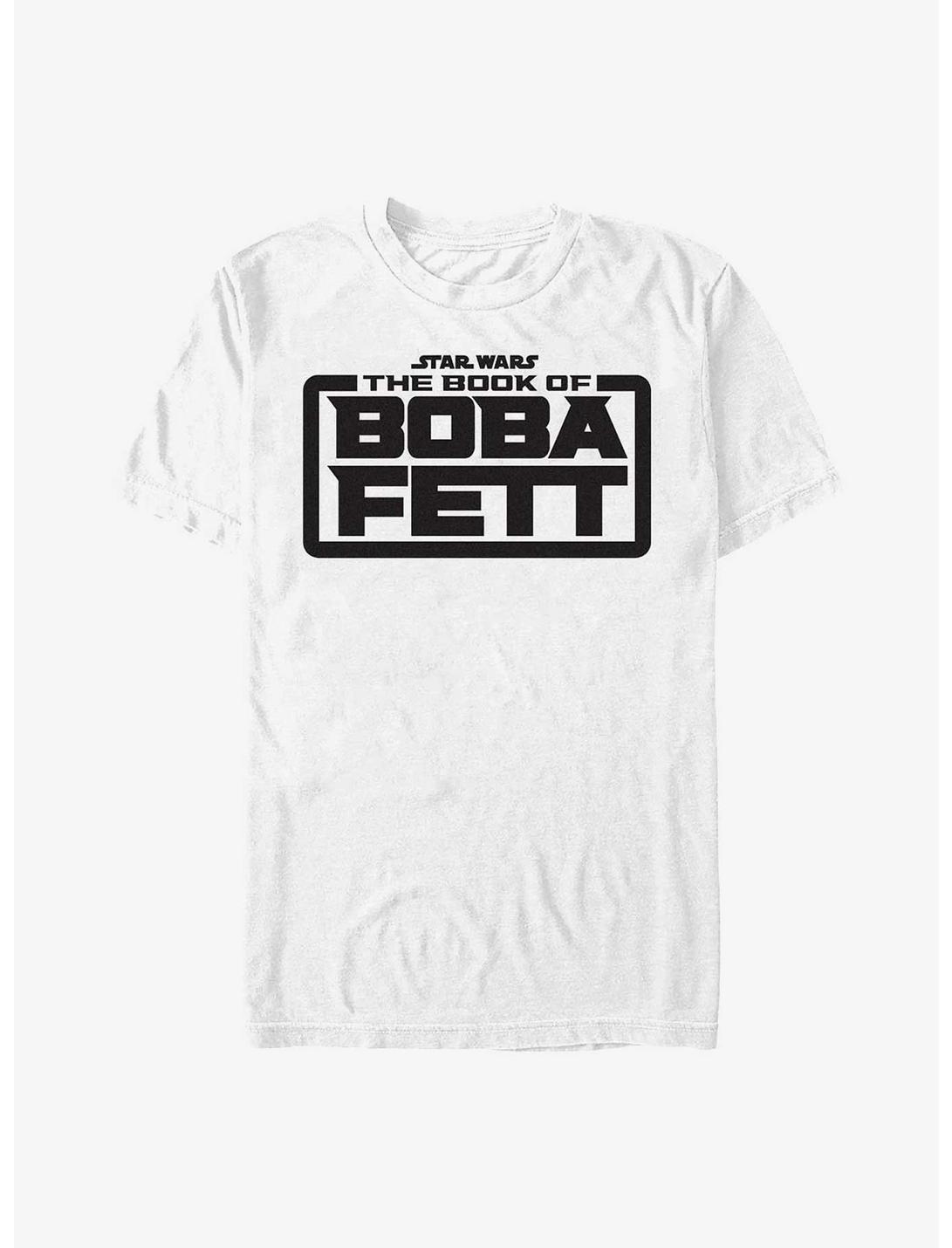 Star Wars The Book Of Boba Fett Basic Logo T-Shirt, WHITE, hi-res
