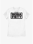 Star Wars The Book Of Boba Fett Basic Logo Womens T-Shirt, WHITE, hi-res
