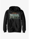 Star Wars The Book Of Boba Fett Main Logo Colors Youth Hoodie, BLACK, hi-res