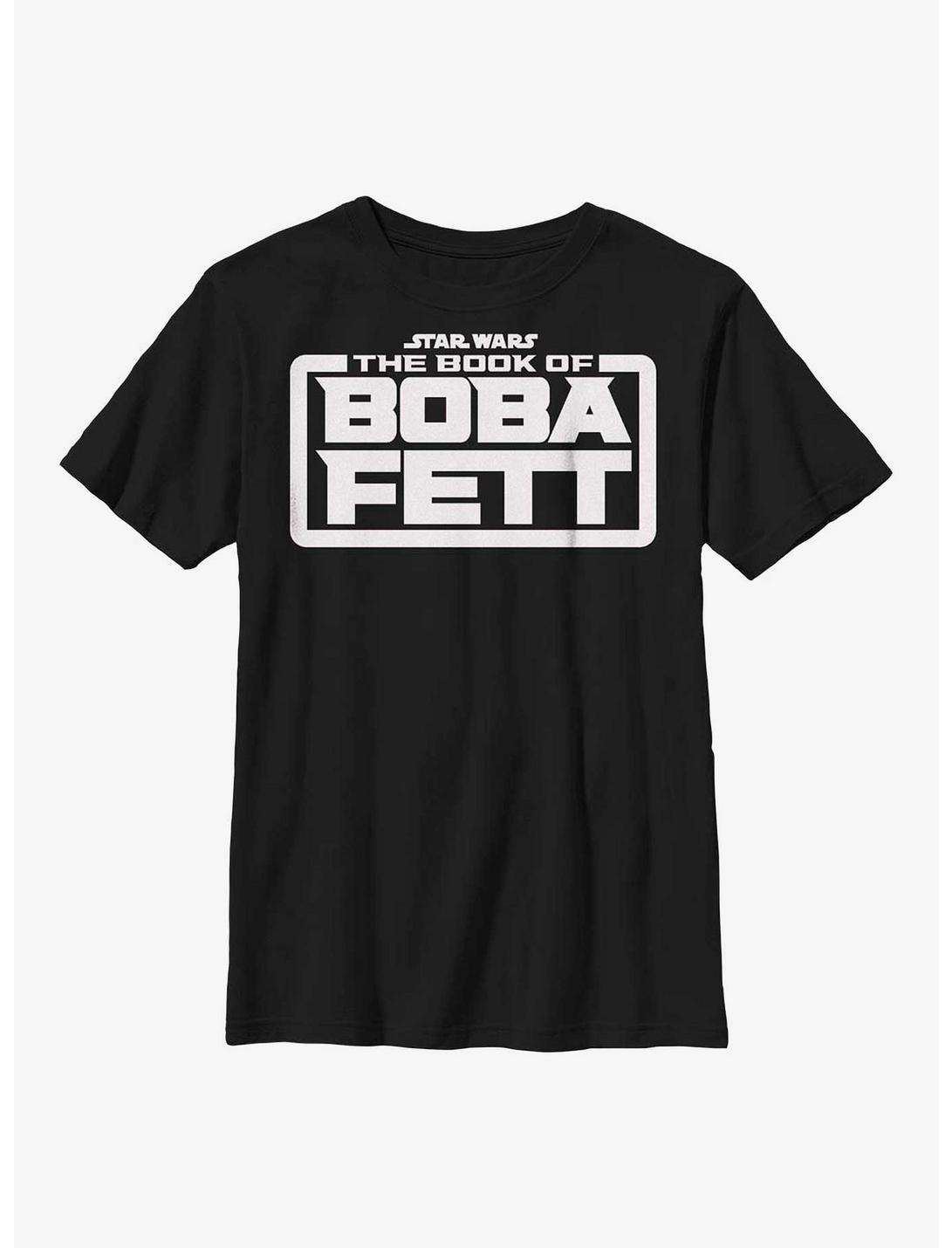 Star Wars The Book Of Boba Fett Basic Logo Youth T-Shirt, BLACK, hi-res