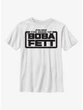 Star Wars The Book Of Boba Fett Basic Logo Youth T-Shirt, WHITE, hi-res