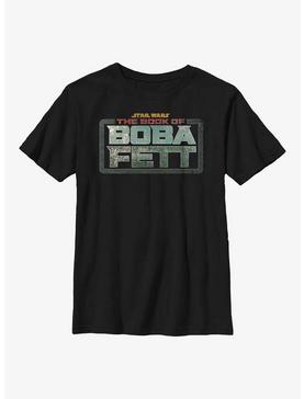 Star Wars The Book Of Boba Fett Main Logo Colors Youth T-Shirt, , hi-res