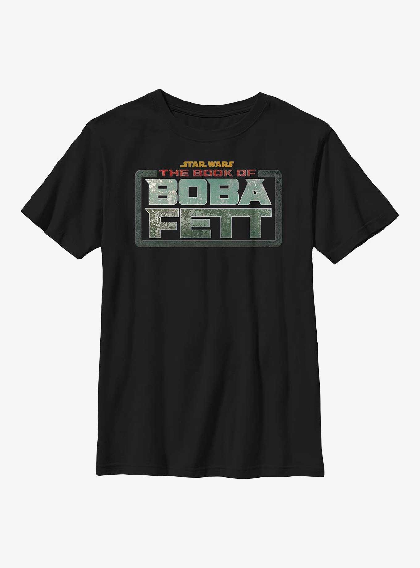 Star Wars The Book Of Boba Fett Main Logo Colors Youth T-Shirt, , hi-res