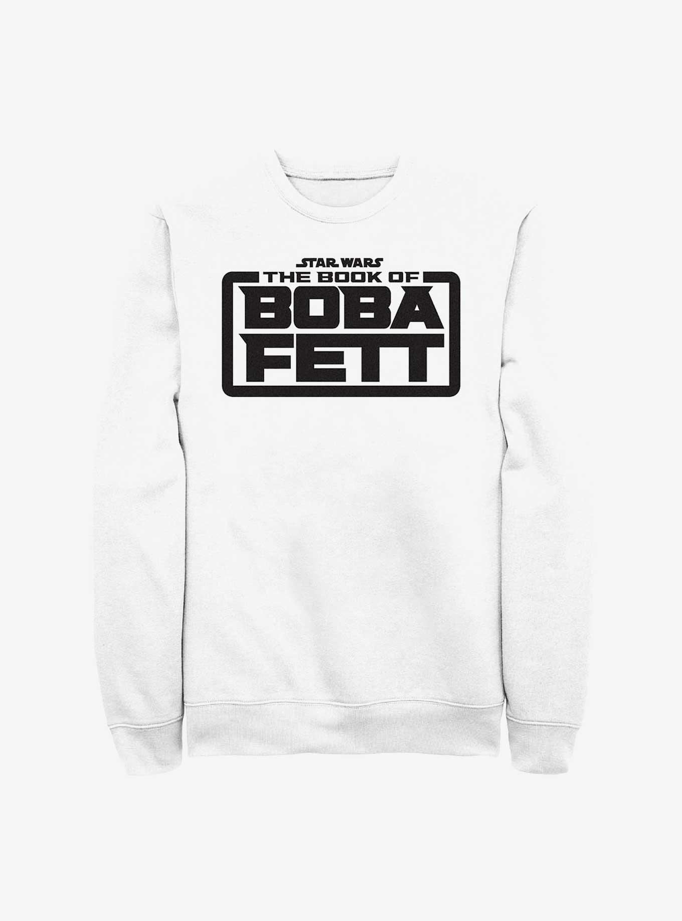 Star Wars The Book Of Boba Fett Basic Logo Sweatshirt, WHITE, hi-res