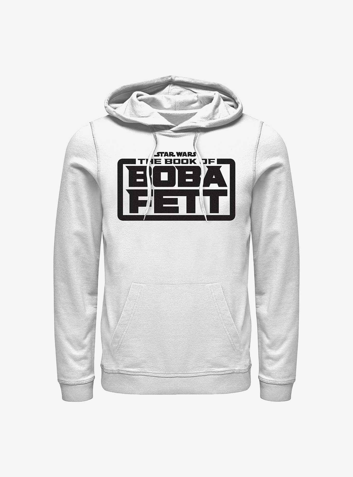Star Wars The Book Of Boba Fett Basic Logo Hoodie, WHITE, hi-res