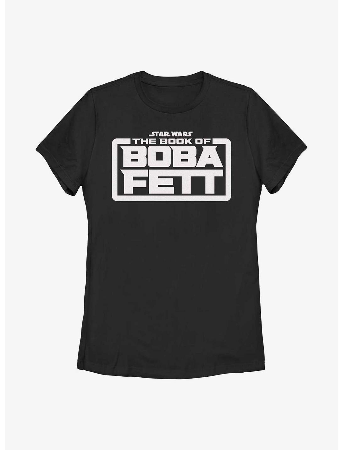 Star Wars The Book Of Boba Fett Basic Logo Womens T-Shirt, BLACK, hi-res
