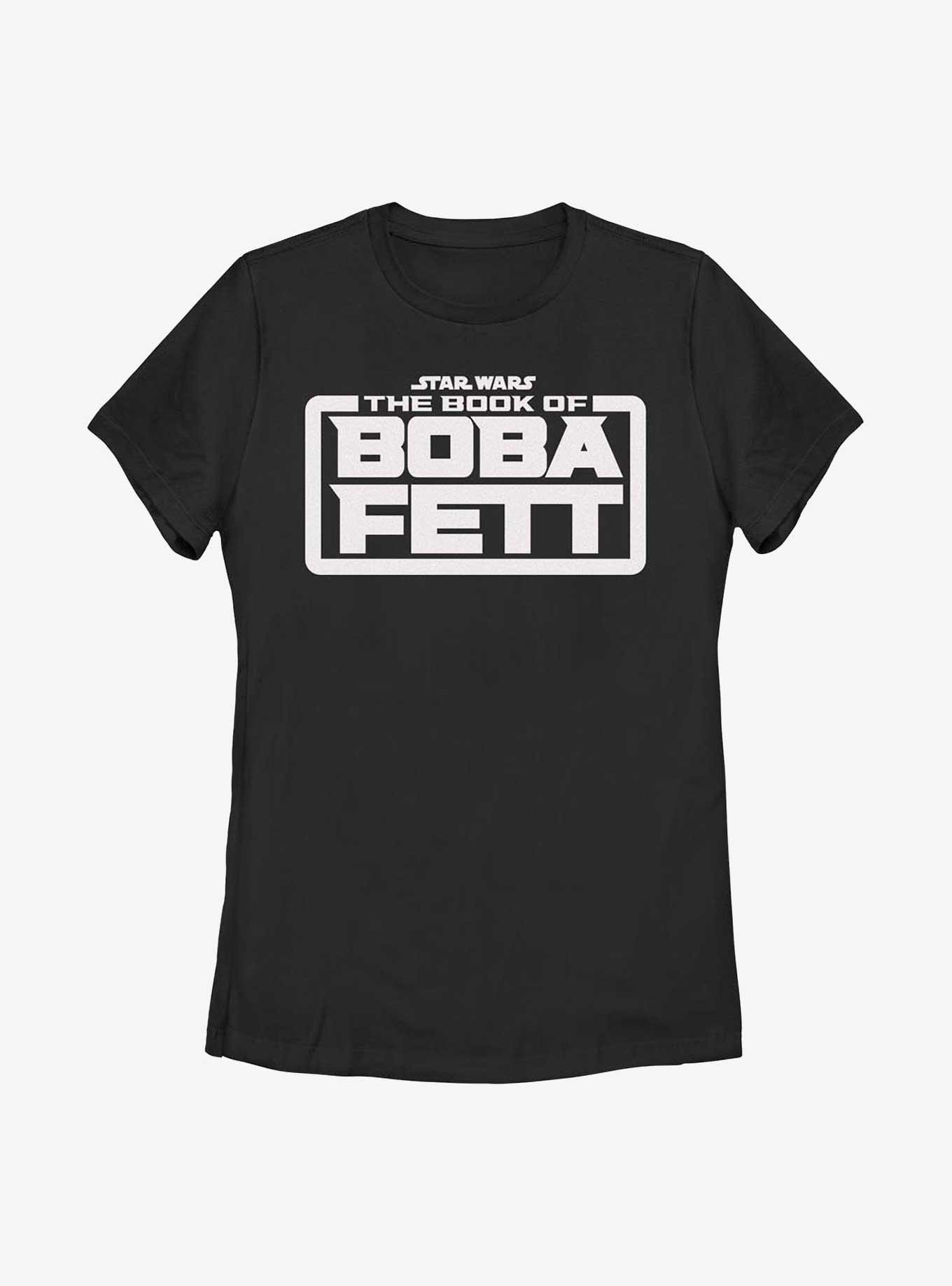Star Wars The Book Of Boba Fett Basic Logo Womens T-Shirt, BLACK, hi-res