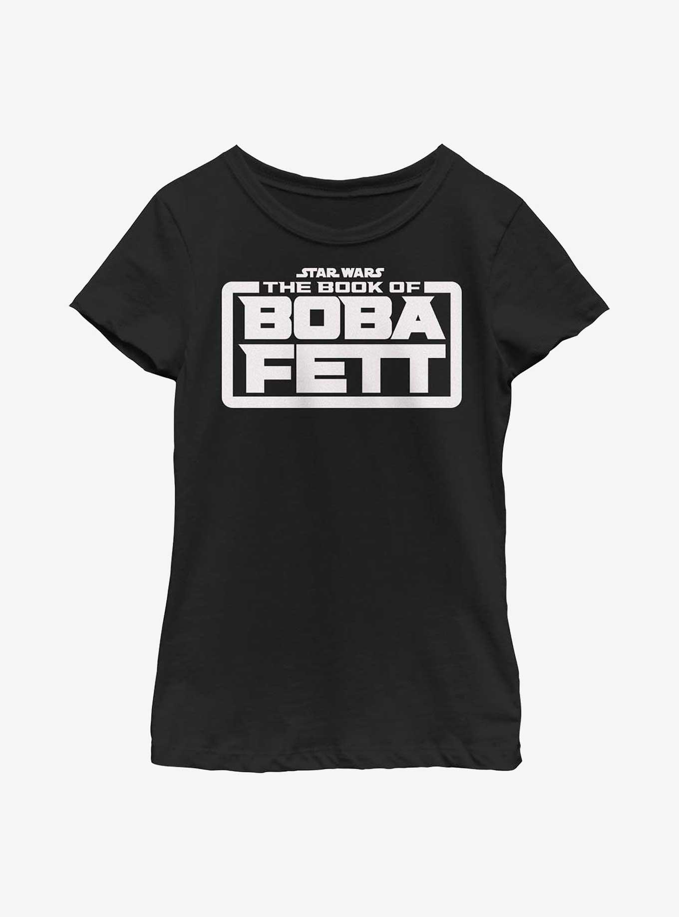 Star Wars The Book Of Boba Fett Basic Logo Youth Girls T-Shirt, , hi-res