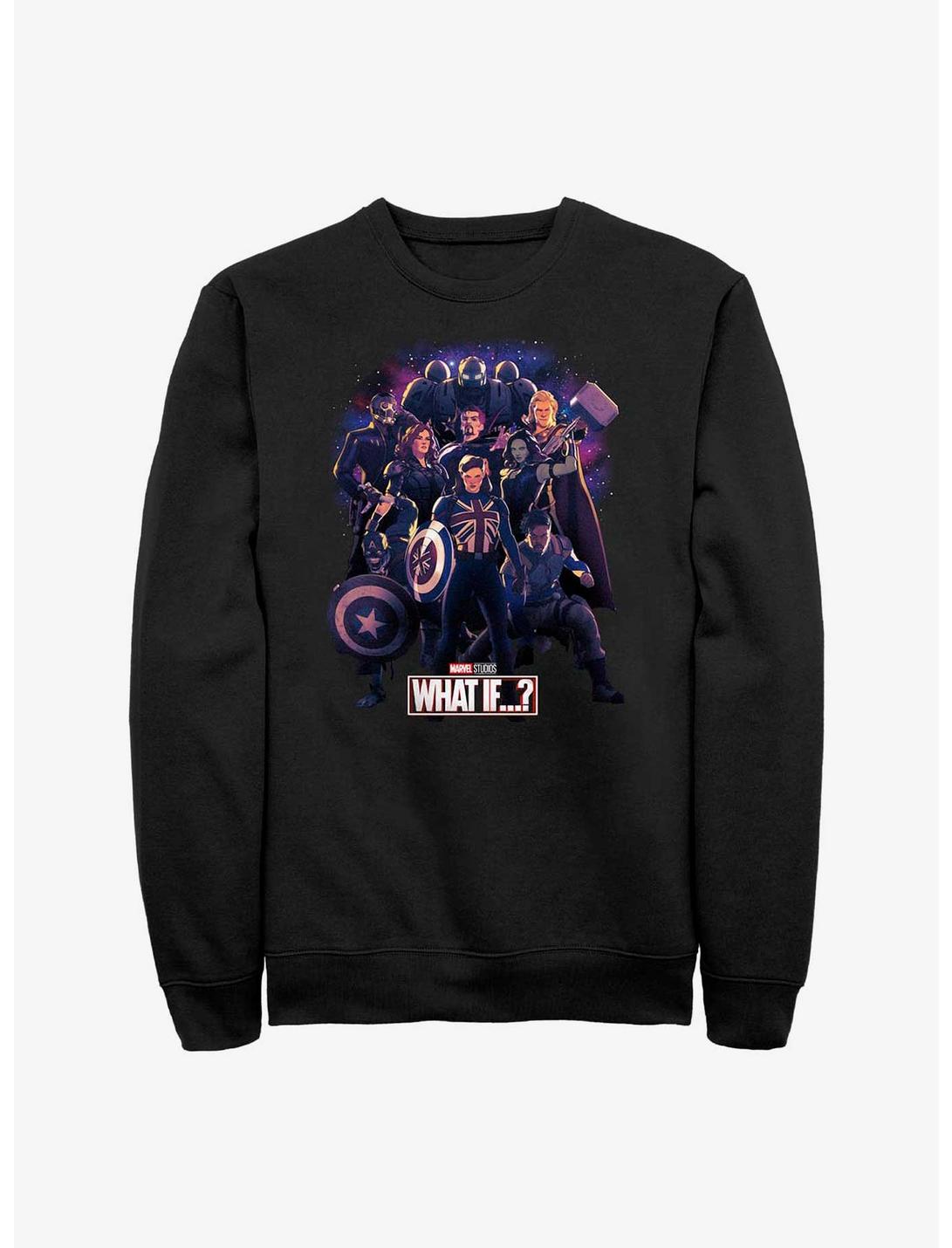 Marvel What If?? Guardians Of The Multiverse Group Sweatshirt, BLACK, hi-res
