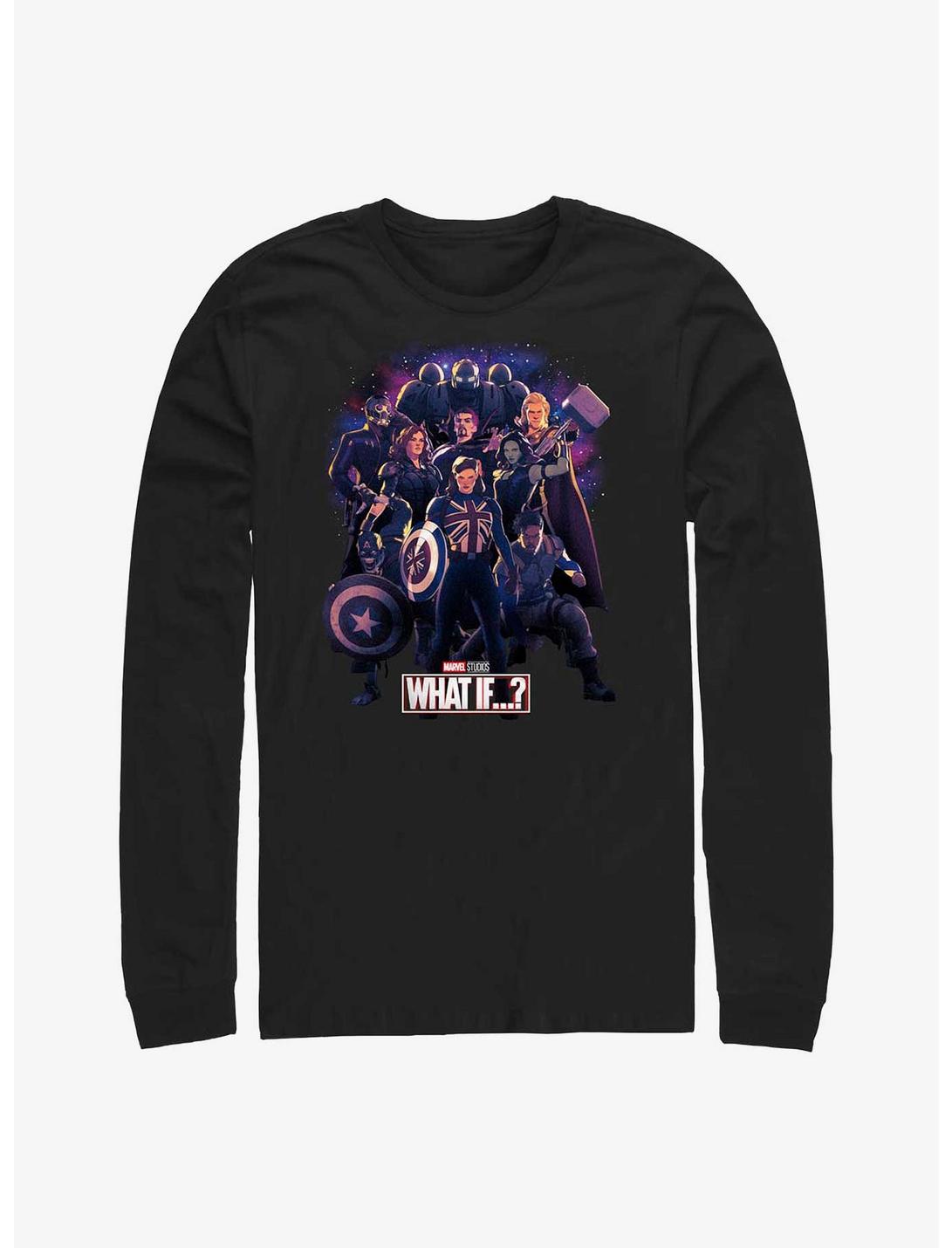 Marvel What If?? Guardians Of The Multiverse Group Long-Sleeve T-Shirt, BLACK, hi-res