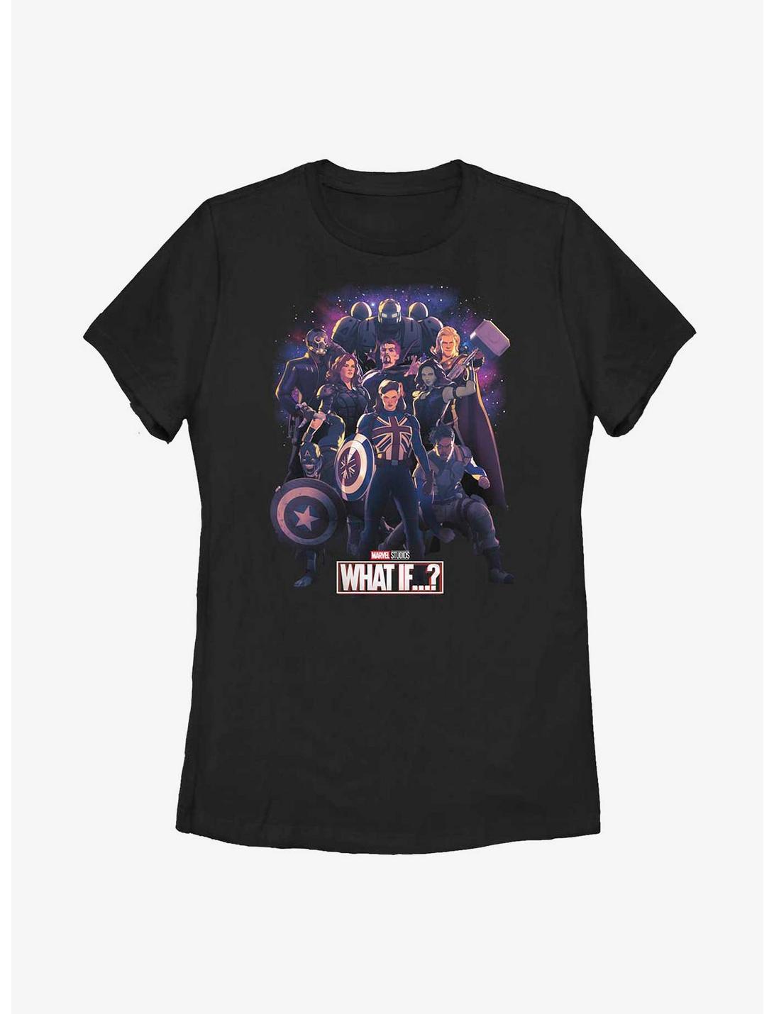Marvel What If?? Guardins Of The Multiverse Group Womens T-Shirt, BLACK, hi-res