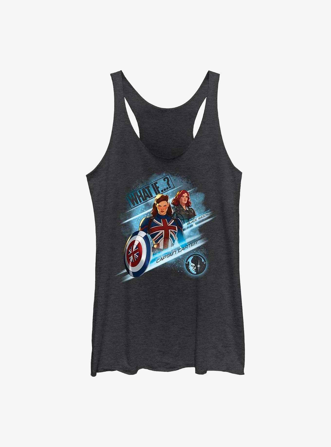 Marvel What If?? Captain Carter & Black Widow Team Up Womens Tank Top, , hi-res