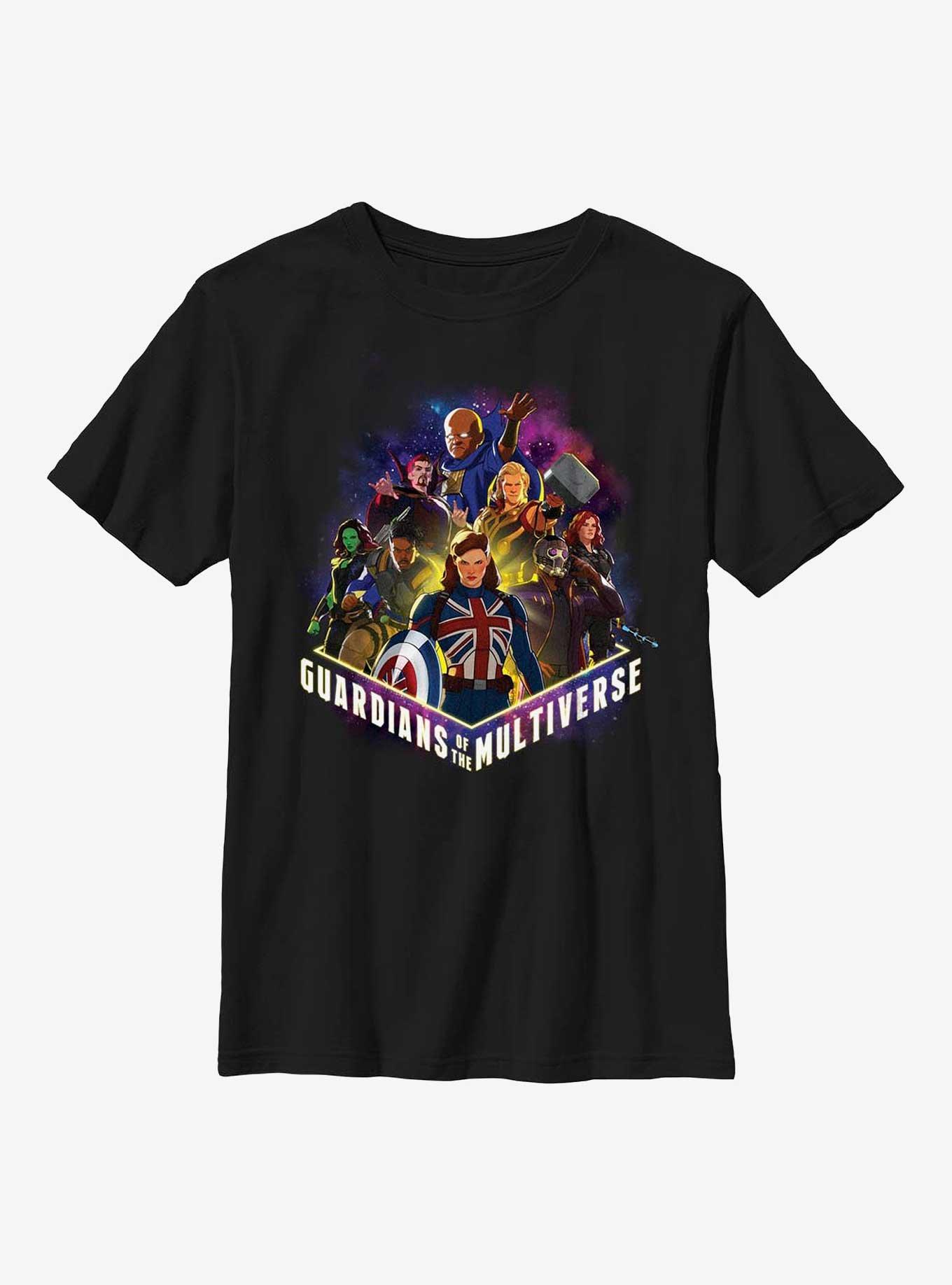 Marvel What If?? Guardians Of The Multiverse Team Up Youth T-Shirt, , hi-res