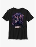 Marvel What If?? Guardians Of The Multiverse Group Youth T-Shirt, BLACK, hi-res