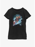 Marvel What If?? Captain Carter & Black Widow Team Up Youth Girls T-Shirt, BLACK, hi-res