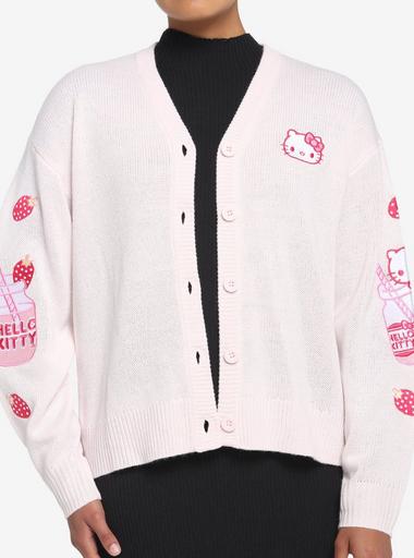 カーディガン MELT THE LADY kitty tops white TWEEN KITTY CROPPED SWEATER – KatieJNYC