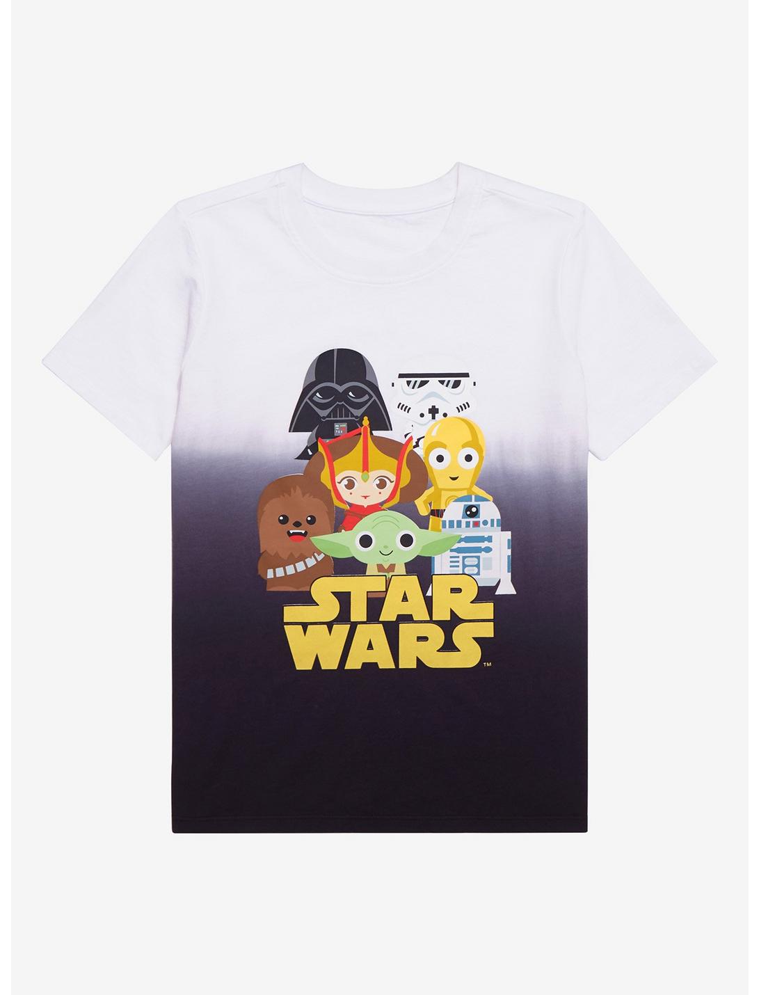 Star Wars Chibi Characters Youth Dip-Dye T-Shirt - BoxLunch Exclusive, DIP DYE, hi-res