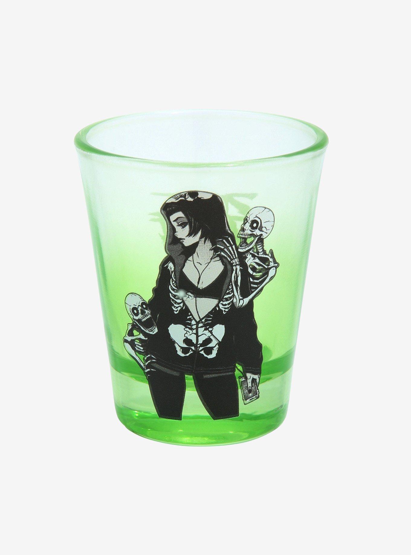 Zombie Makeout Cub Girl Skeletons Mini Glass | Hot Topic