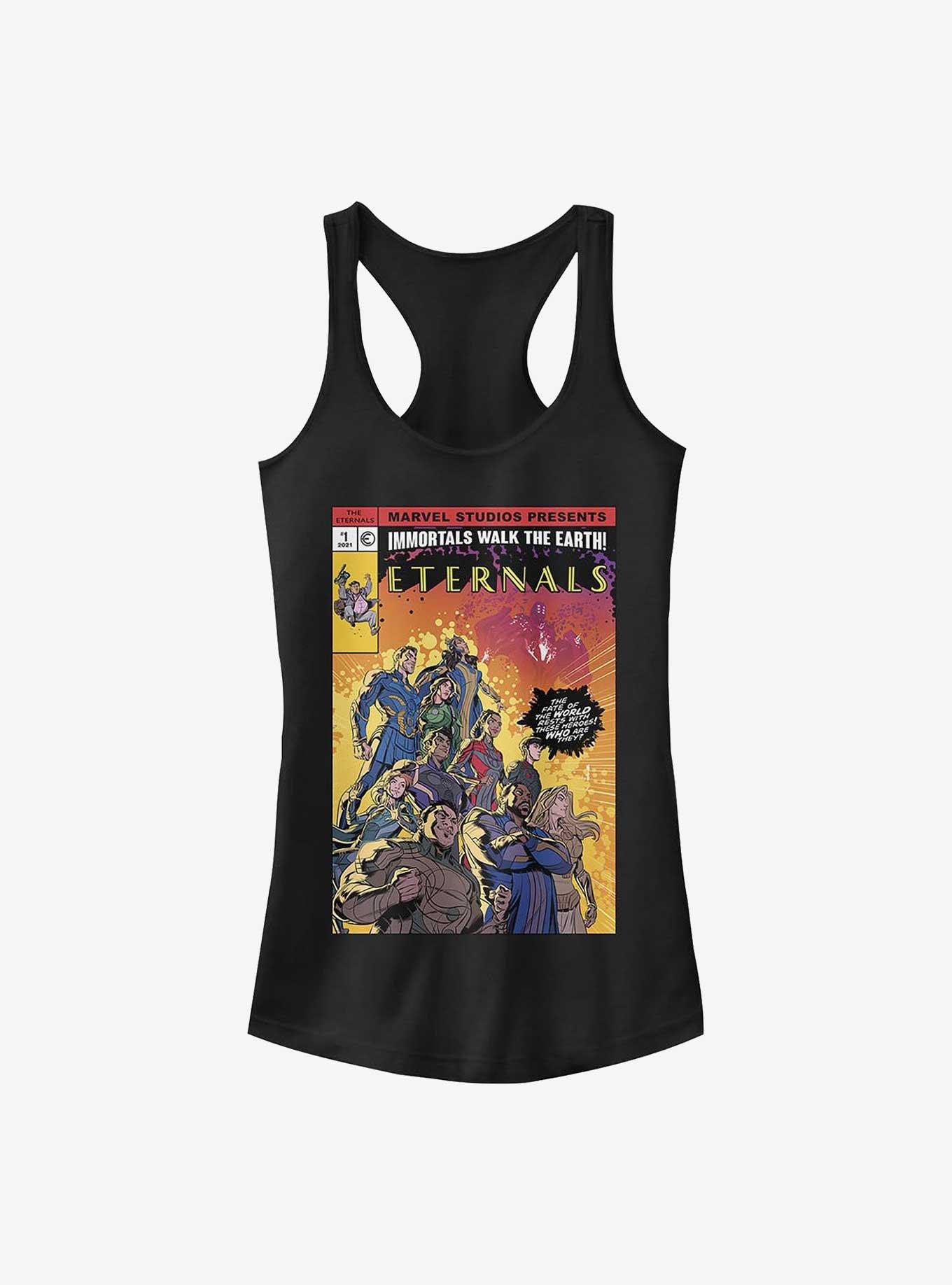 Marvel Eternals Comic Cover Girls Tank, BLACK, hi-res