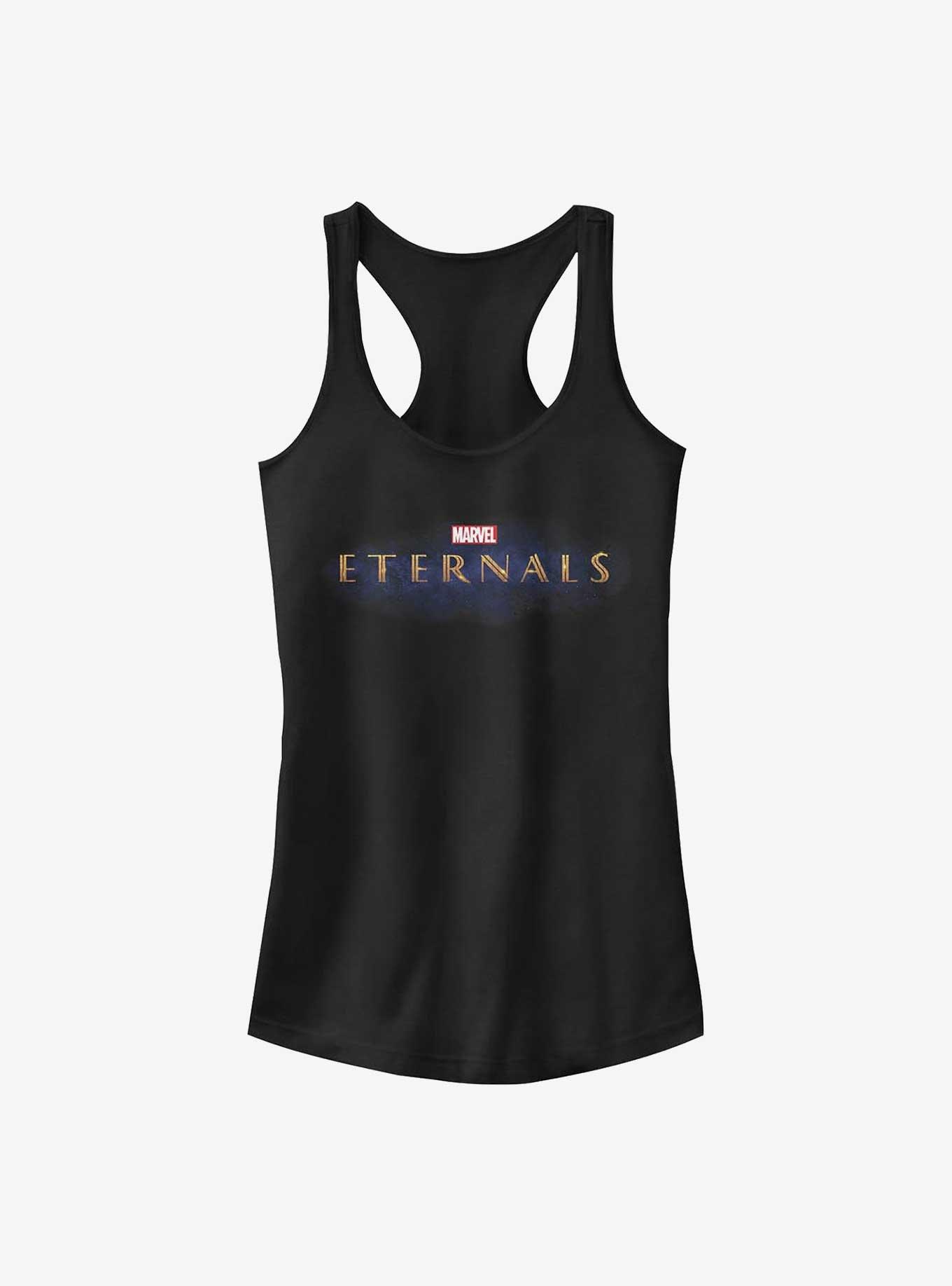 Marvel Eternals Logo Girls Tank, BLACK, hi-res