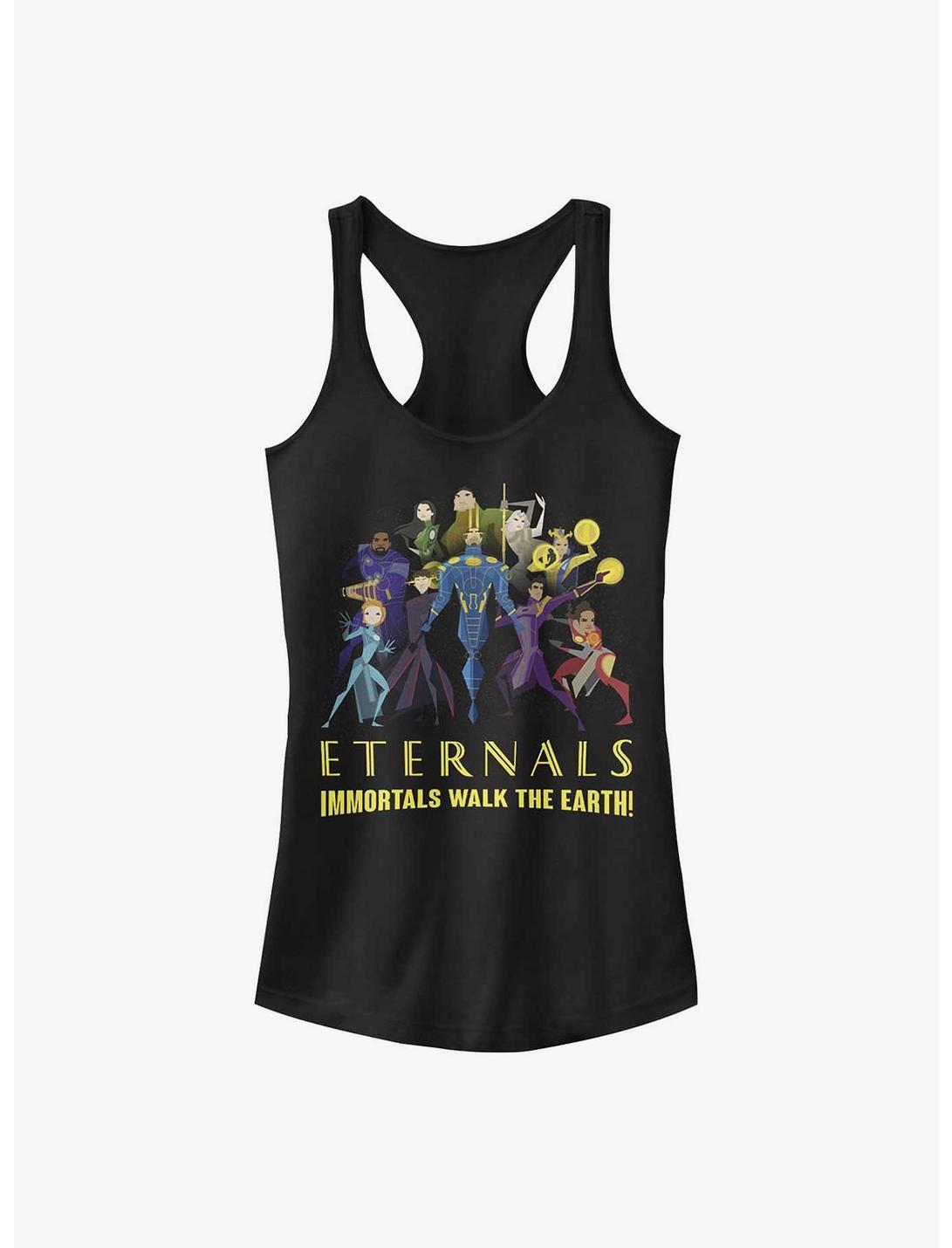 Marvel Eternals Immortals Walk The Earth Girls Tank, BLACK, hi-res
