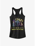 Marvel Eternals Immortals Walk The Earth Girls Tank, BLACK, hi-res