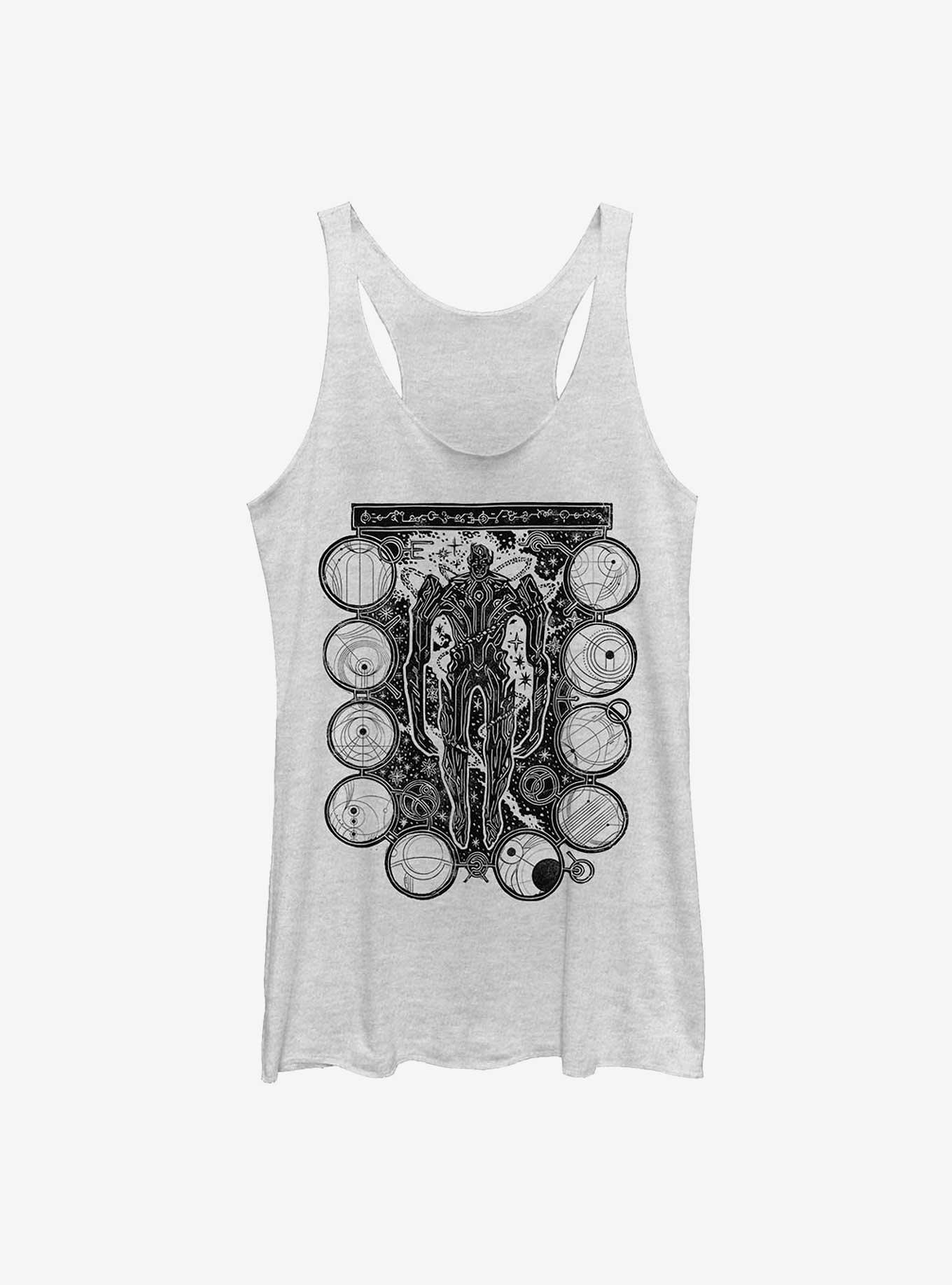 Marvel Eternals Wood Stamp Girls Tank, WHITE HTR, hi-res