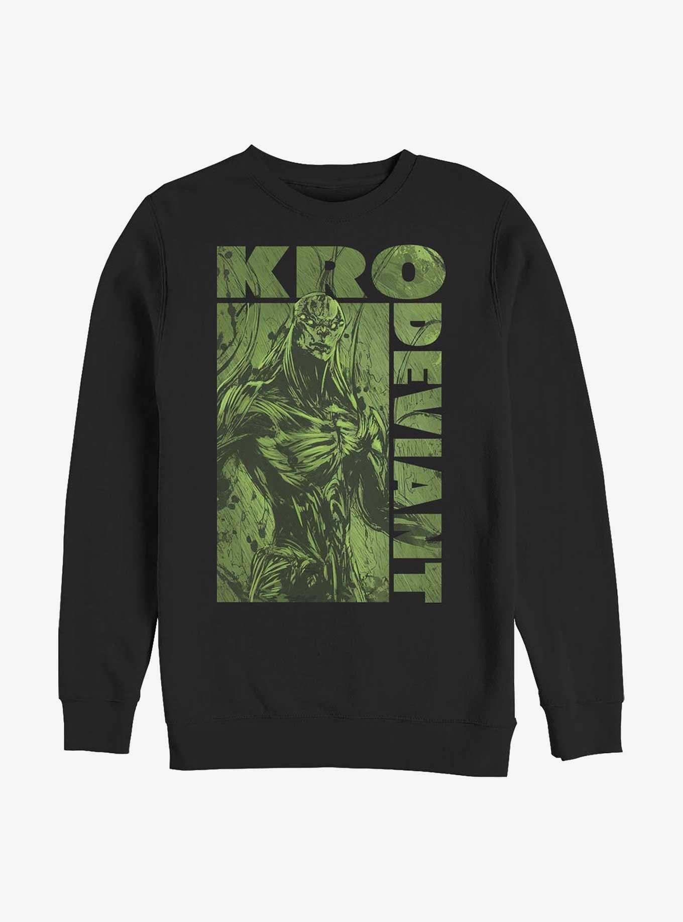 Marvel Eternals Deviant Kro Crew Sweatshirt, BLACK, hi-res