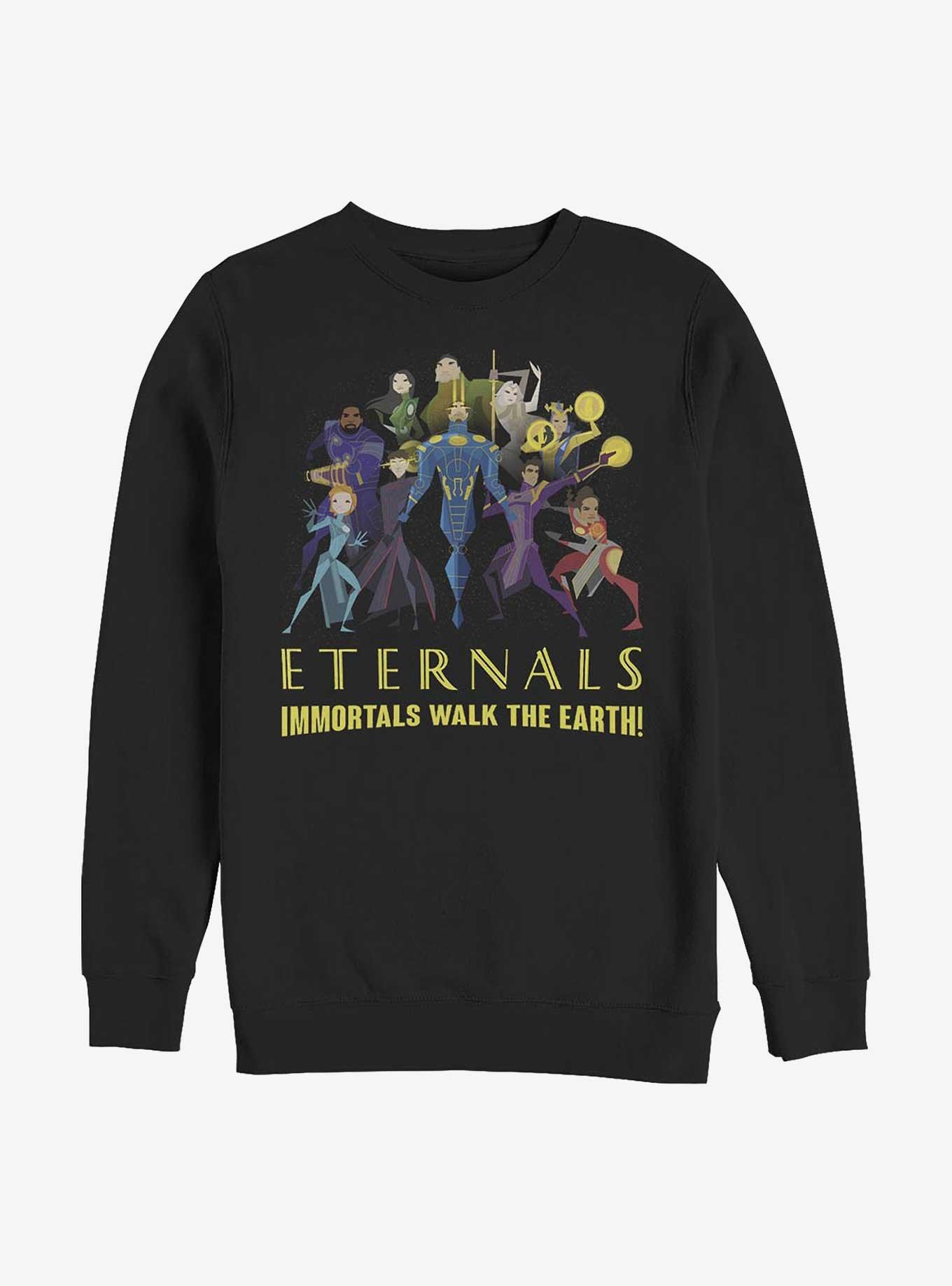 Marvel Eternals Immortals Walk The Earth Crew Sweatshirt, , hi-res