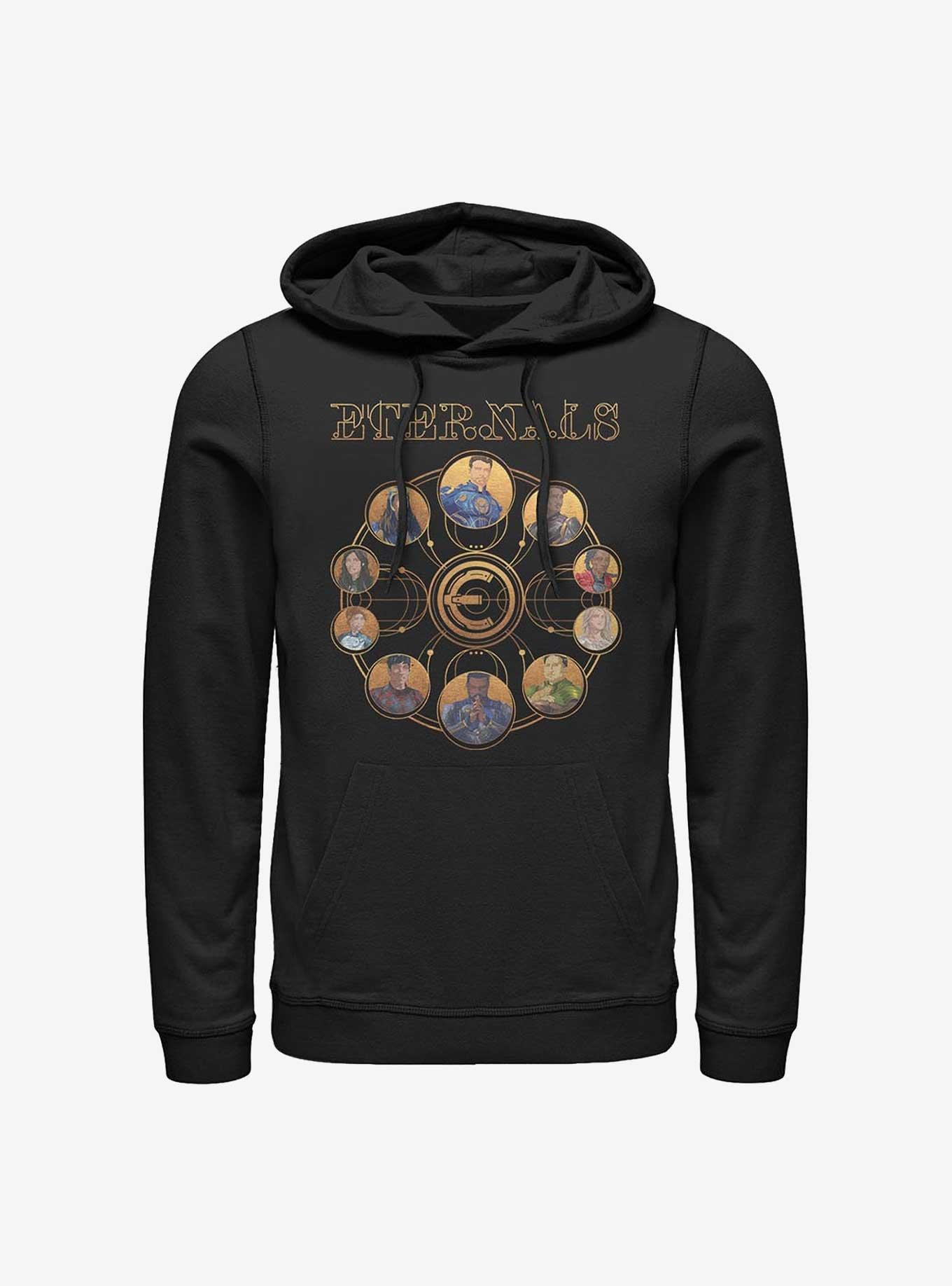 Marvel Eternals Circular Gold Heroes Hoodie