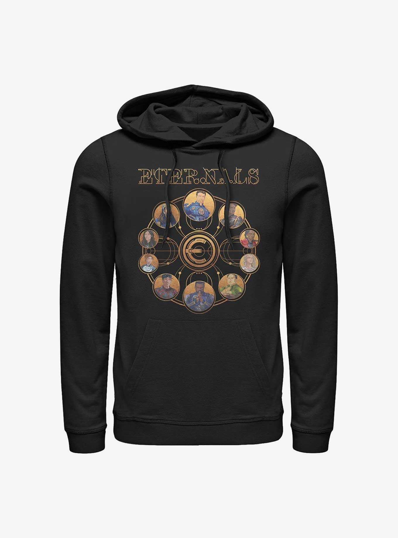 Marvel Eternals Circular Gold Heroes Hoodie, , hi-res