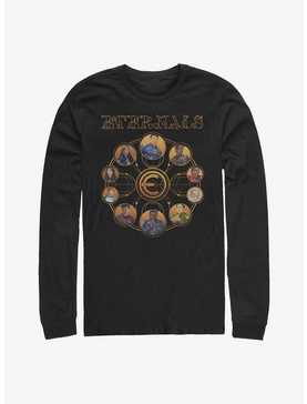 Marvel Eternals Circular Gold Heroes Long-Sleeve T-Shirt, , hi-res