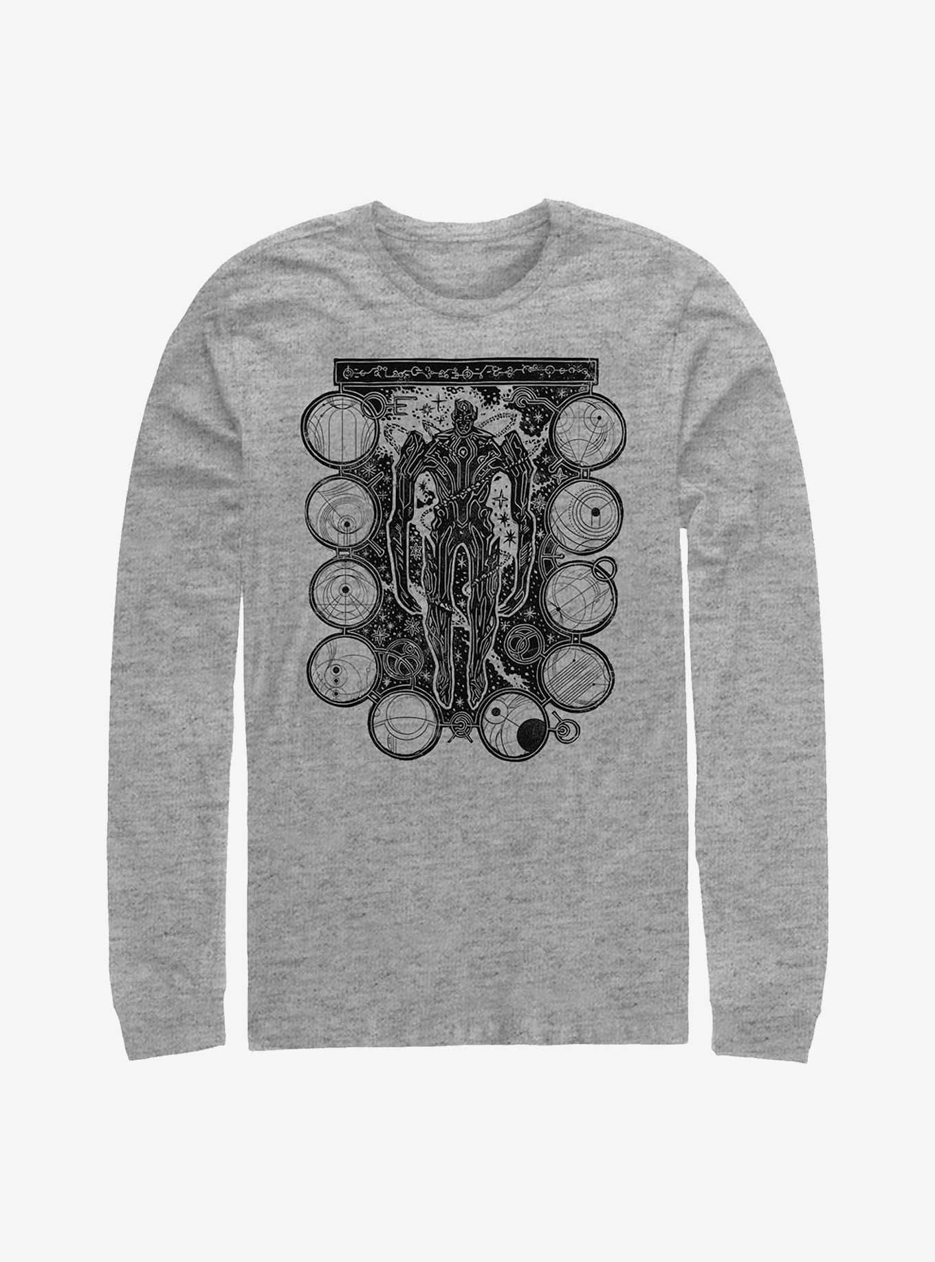 Marvel Eternals Wood Stamp Long-Sleeve T-Shirt, , hi-res