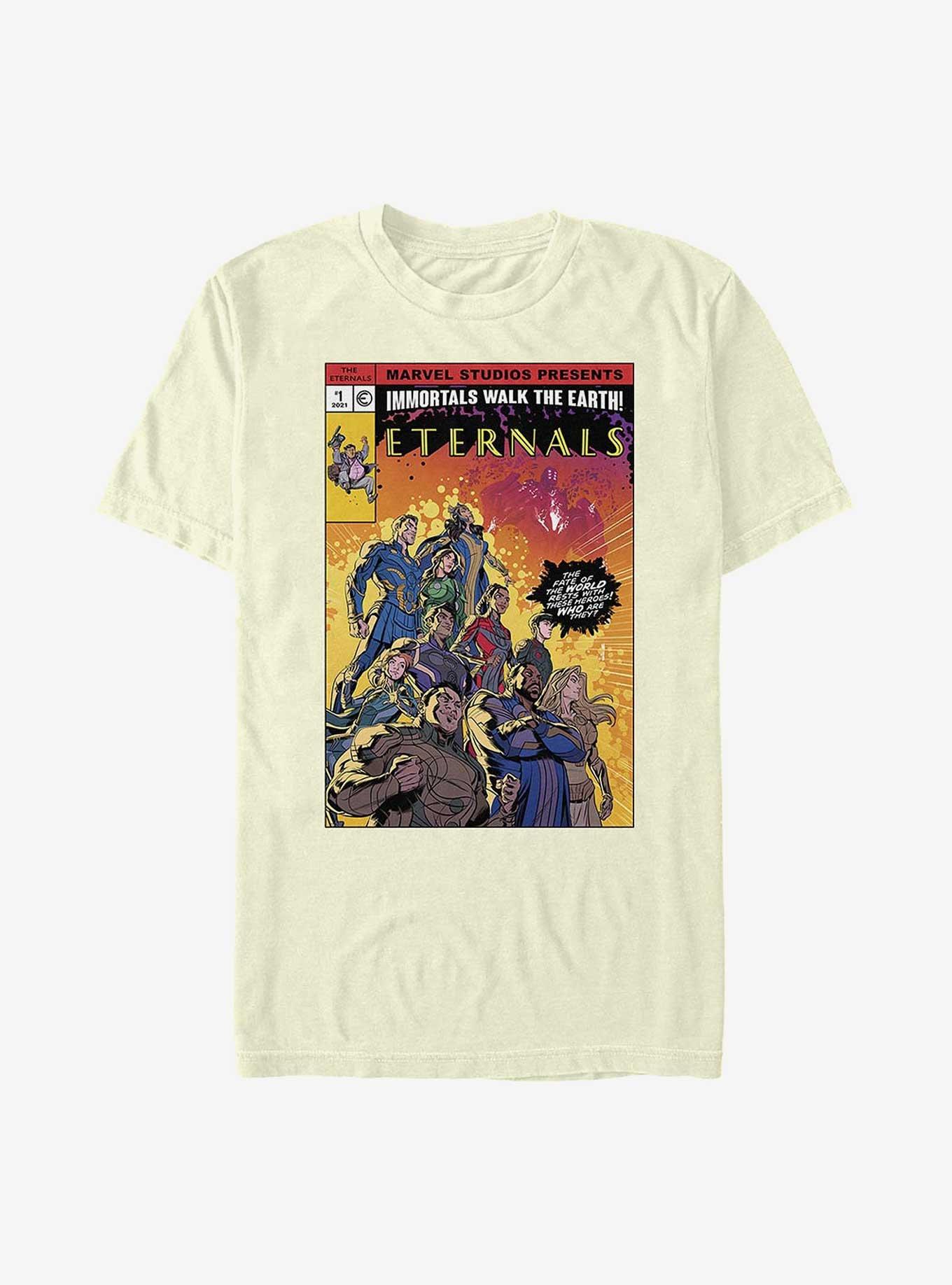 Marvel Eternals Halftone Cover T-Shirt, NATURAL, hi-res